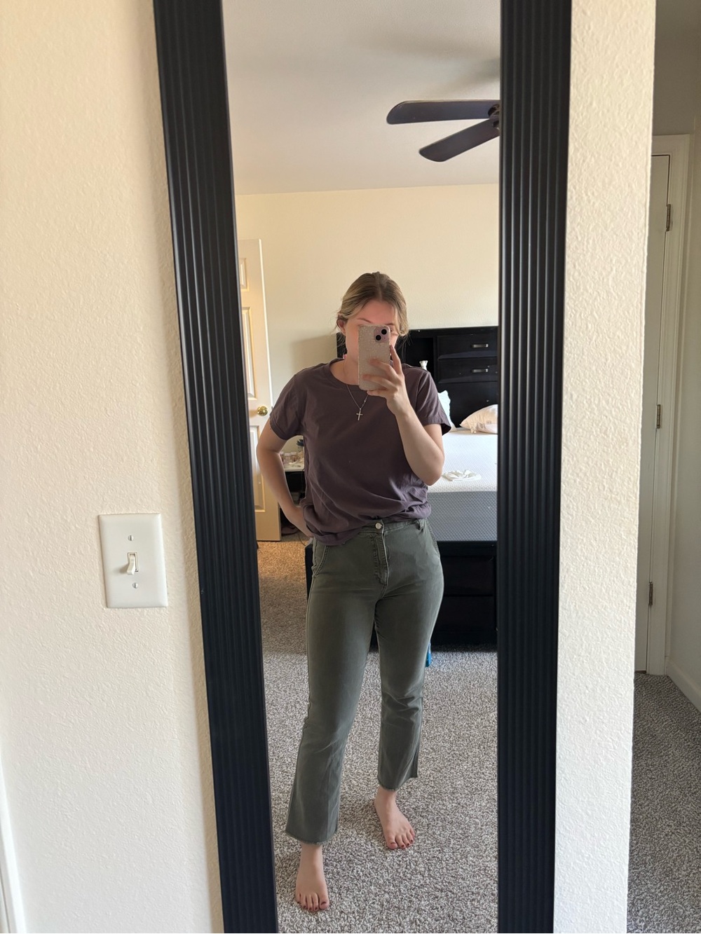 Joe's Jeans Olive Green Ankle Jeans